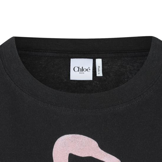 26SS 끌로에 반팔 티셔츠 CH26SJH08194 070 ASH BLACK - CHLOE