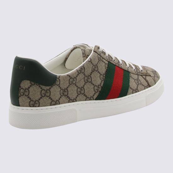 26SS 구찌 에이스 웹 스니커즈 760775 FACMZ9746 Beige - GUCCI