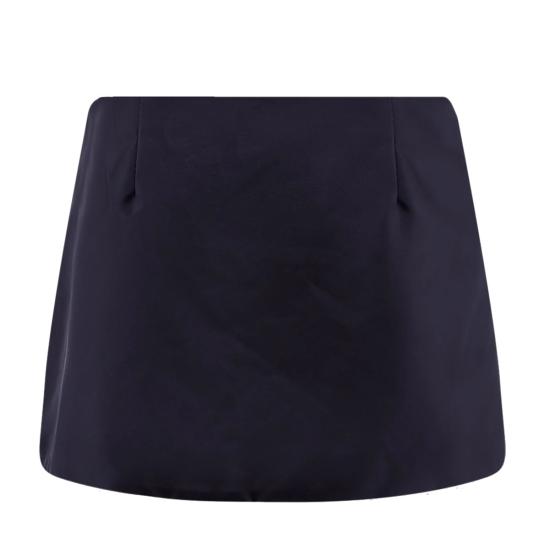 26SS 미우미우 테크니컬 가자르 및 플리스 스커트 MG2583SOOO 181AF0008 BLEU - MIU MIU