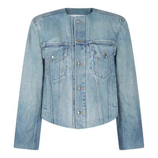 26SS 셀린느 데님 재킷 RV0ZV789D GDN7 MELON BLUE