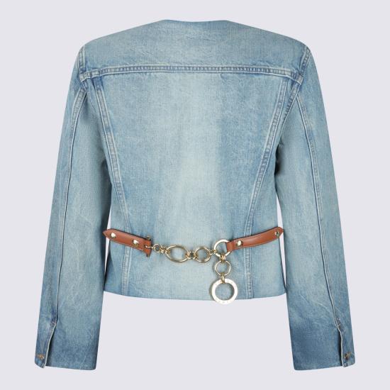 26SS 셀린느 데님 재킷 RV0ZV789D GDN7 MELON BLUE - CELINE