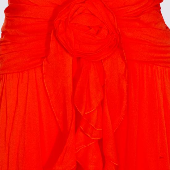 26SS 블루마린 롱 원피스 P622A803A N0216 ORANGE FLAME - BLUMARINE