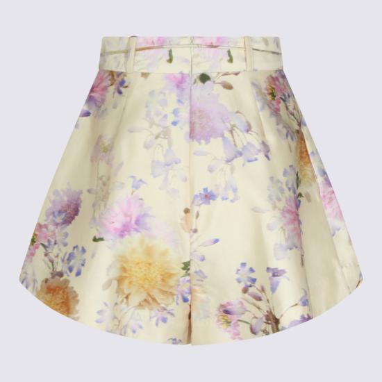26SS 짐머만 숏 스커트 7922AS261 CRDA CREAM DAHLIA - ZIMMERMANN