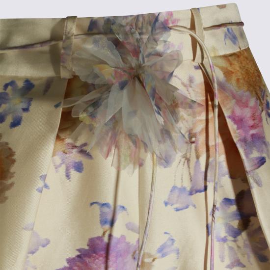 26SS 짐머만 숏 스커트 7922AS261 CRDA CREAM DAHLIA - ZIMMERMANN