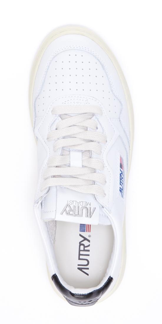 26SS 오트리 메달리스트 로우 AULW LL22 LEAT LEAT WHT BLACK - AUTRY