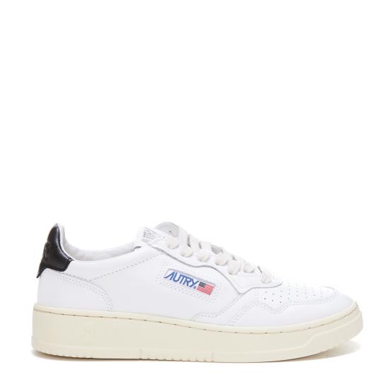 26SS 오트리 메달리스트 로우 AULW LL22 LEAT LEAT WHT BLACK