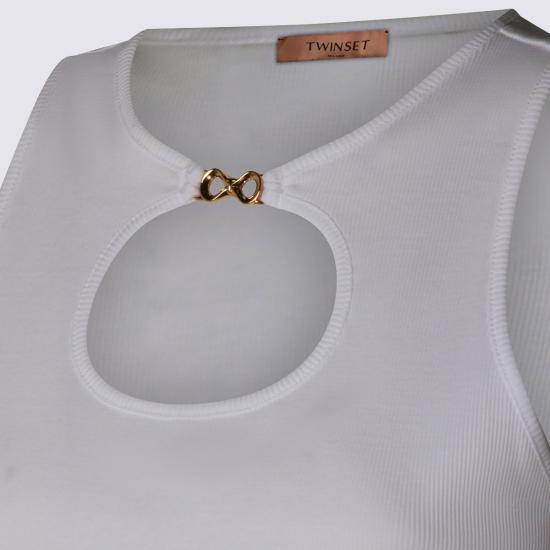 26SS 트윈셋 민소매 티셔츠 261TT2280 S2019600001 Bianco ottico - TWINSET