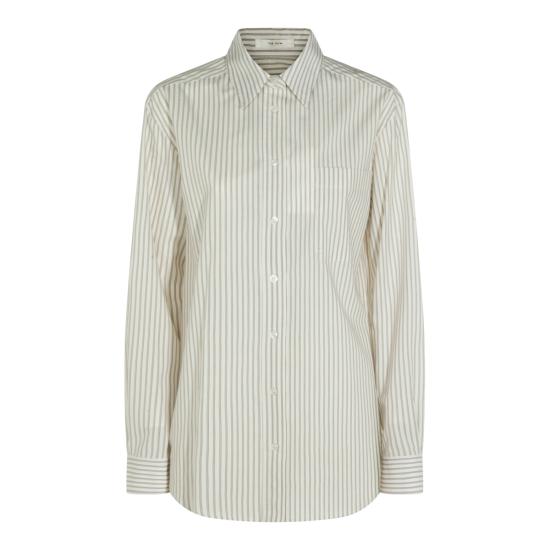 26SS 더로우 Gavina 셔츠 10477 W4450LBB LIGHT BEIGE BLACK