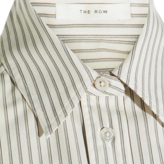 26SS 더로우 Gavina 셔츠 10477 W4450LBB LIGHT BEIGE BLACK - THE ROW