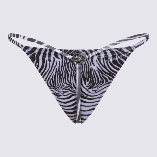 26SS 블루마린 비키니 수영복 P622D034A M1039 NATURAL WHITE BLACK - BLUMARINE