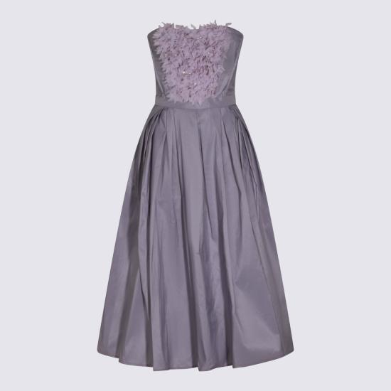 26SS 엘리자베타프랜치 롱 원피스 AB94262E2 EV7 LILLA - ELISABETTA FRANCHI