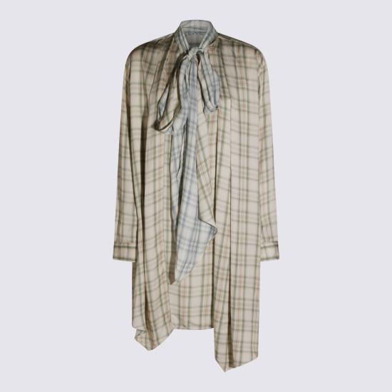 26SS 아크네 스튜디오 숏 원피스 A20931 ALG GREEN BLUE - ACNE STUDIOS