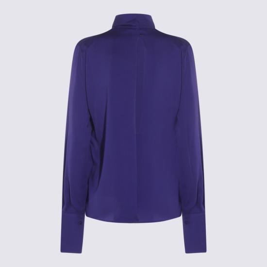 25FW 톰포드 블라우스 CA3319 FAX1507HB705 CLEMATIS BLUE - TOMFORD