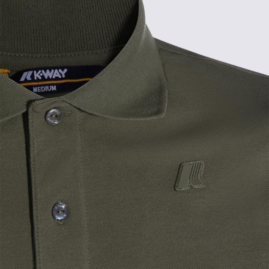 26SS 까웨 폴로 티셔츠 K5127BW V15 GREEN LICHEN - K-WAY