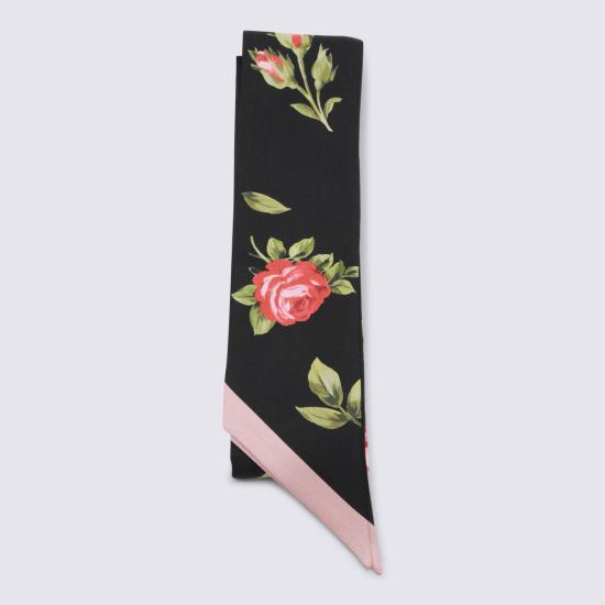 26SS 돌체앤가바나 로즈 부케 프린트 실크 트윌 방도 FS215A GDDPMHF5ZN ROSE F DO ROSA