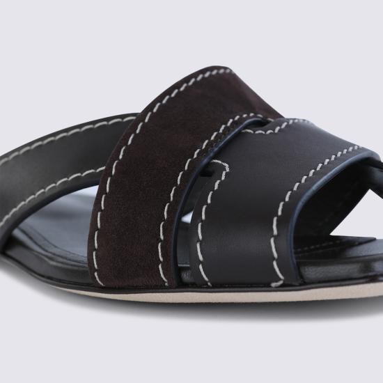 26SS 토즈 레더 크로스 스트랩 샌들 XXW99L0JY50 V1SS808 Palissandro - TODS