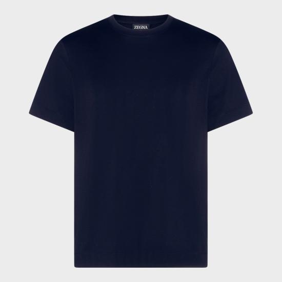 26SS 에르메네질도제냐 반팔 티셔츠 RUH360A3 H765NLB09 Navy