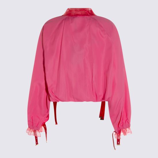 26SS 펜디 테크니컬 비스코스 보머 블루종 FJ7711 AW9BF1W0E AZALEA - FENDI