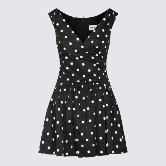 26SS 셀프 포트레이트 숏 원피스 RS26209SB BLACK Light Grey