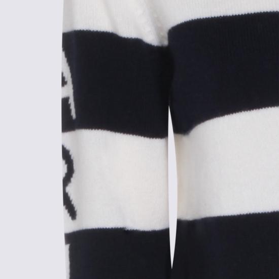 26SS 셀린느 울 캐시미어 크루넥 스웨터 RY0RL2I93 GHM4 ECRU NAVY - CELINE