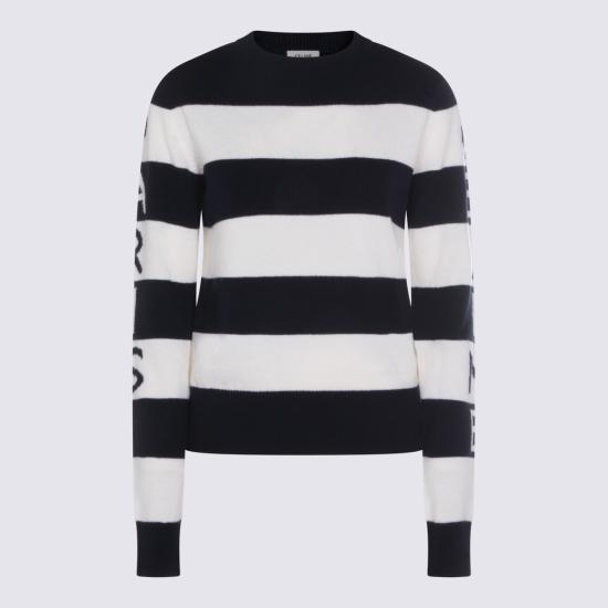 26SS 셀린느 울 캐시미어 크루넥 스웨터 RY0RL2I93 GHM4 ECRU NAVY - CELINE