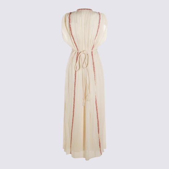 26SS 이자벨마랑에뚜왈 롱 원피스 26PRO1050FA D1J16EBERD BEIGE RED - ISABEL MARANT ETOILE