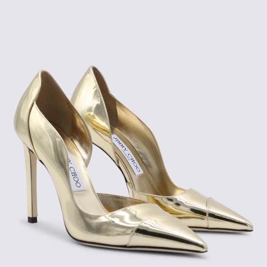 26SS 지미추 힐/펌프스 BRIGITTE100 QUIOO0022 Gold - JIMMY CHOO