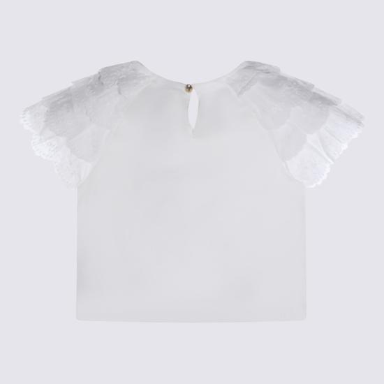 26SS [키즈] 끌로에 티셔츠 C20853 117 Bianco sporco - CHLOE