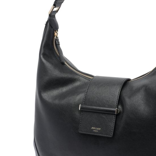 26FW 지미추 숄더백 BAR HOBO M BKLBLACK SHINY GOLD Black - JIMMY CHOO