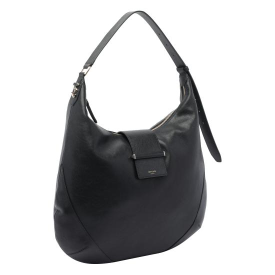 26FW 지미추 숄더백 BAR HOBO M BKLBLACK SHINY GOLD Black - JIMMY CHOO