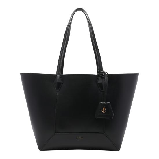 26FW 지미추 숄더백 DIAMOND TOTE M HUTBLACK Black