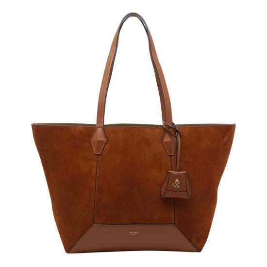 26FW 지미추 숄더백 DIAMOND TOTE M SUETAN GOLD Brown