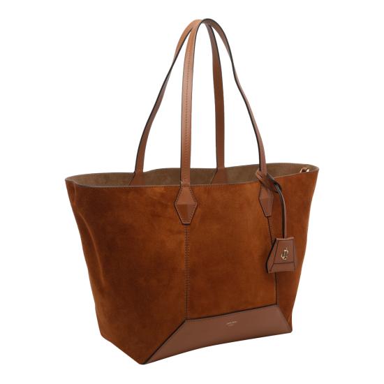 26FW 지미추 숄더백 DIAMOND TOTE M SUETAN GOLD Brown - JIMMY CHOO