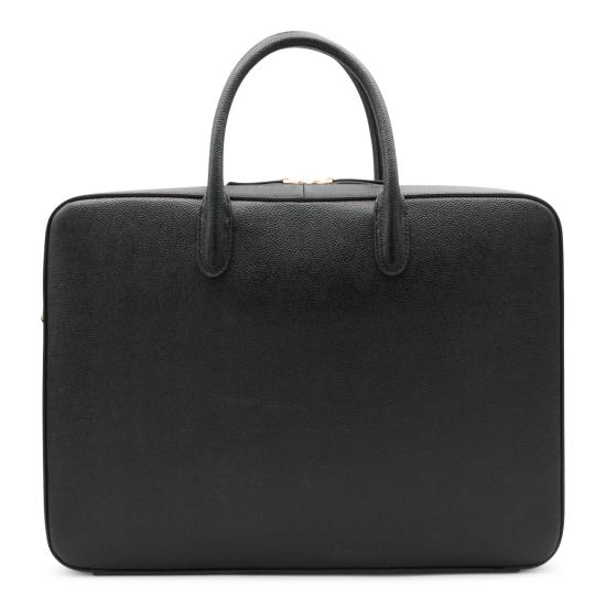 26SS 톰브라운 페블 그레인 더블 컴파트먼트 비즈니스 백 MAG443A 00198001 BLACK - THOM BROWNE