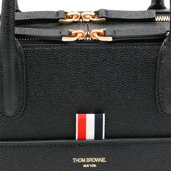 26SS 톰브라운 페블 그레인 더블 컴파트먼트 비즈니스 백 MAG443A 00198001 BLACK - THOM BROWNE