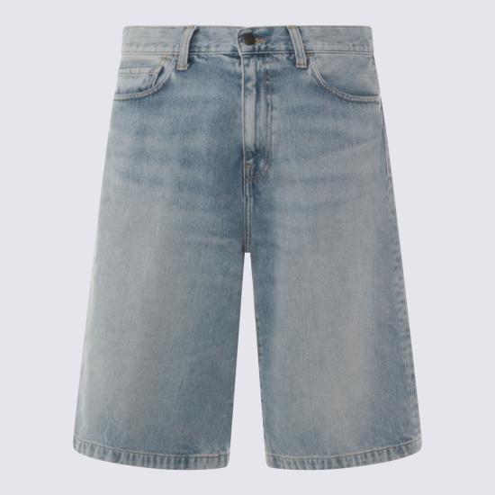 26SS 칼하트 WIP 랭던 쇼츠 I036587 01WU BLUE HEAVY WORN