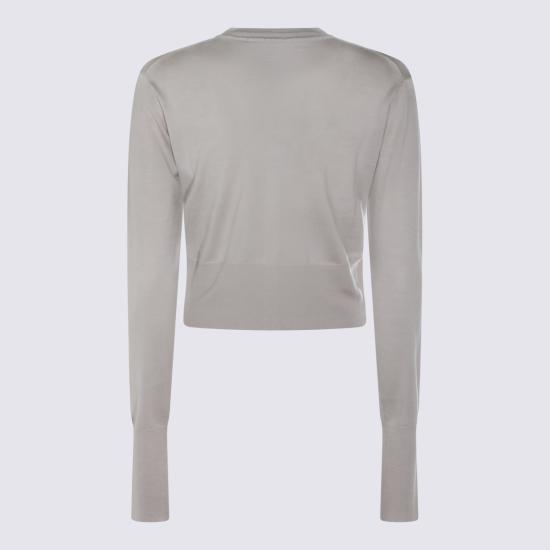26SS 비비안웨스트우드 베아 크롭드 가디건 1803002U Y001AP403 LIGHT GREY - VIVIENNE WESTWOOD