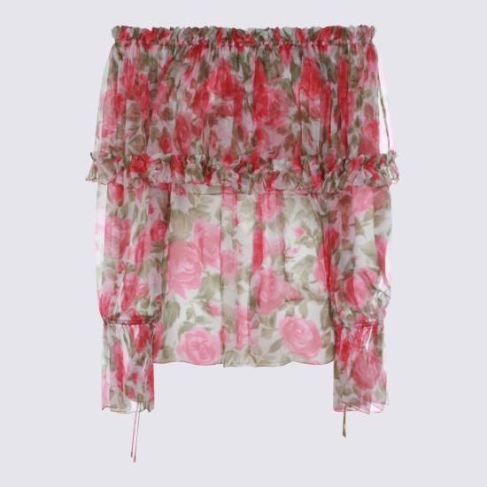 26SS 끌로에 블라우스 CH26UH123278 91Y WHITE PINK - CHLOE