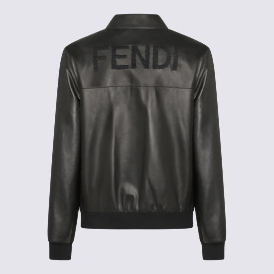 26SS 펜디 레더 블루종 FPJ139 ATJZF0GME BLACK - FENDI