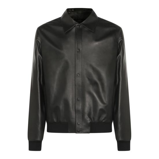 26SS 펜디 레더 블루종 FPJ139 ATJZF0GME BLACK