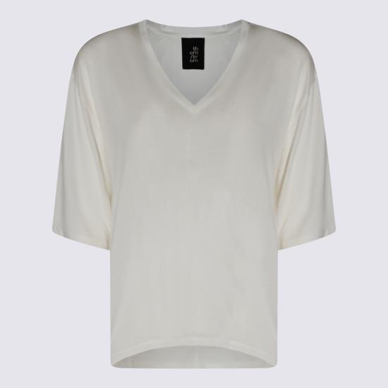 26SS 톰크롬 반팔 티셔츠 WTS62203 41 OFF WHITE