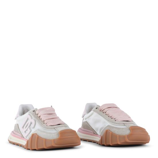 26SS 돌체앤가바나 DG 애슬레틱 패브릭 스니커즈 CK2384 AZ6818S160 AVORIO ROSA - DOLCE & GABBANA