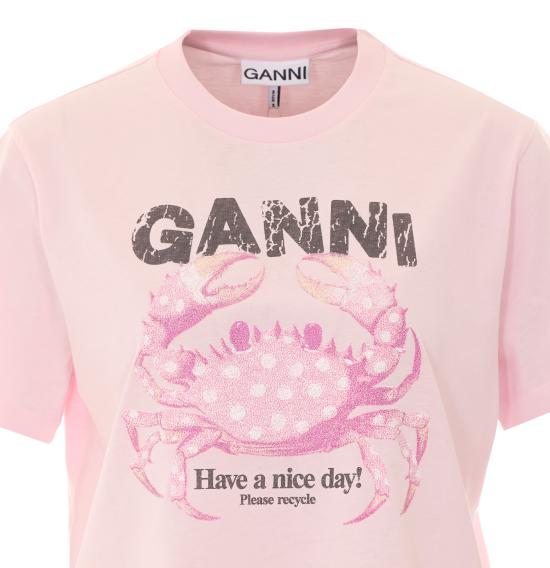 26FW 가니 반팔 티셔츠 A1050197 868 White - GANNI