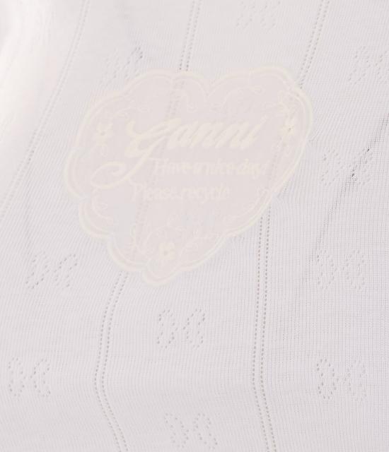 26FW 가니 민소매 티셔츠 A1040450 151 WHITE - GANNI