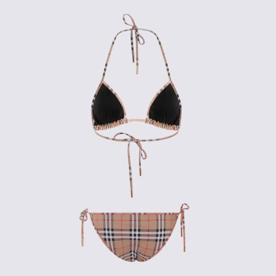 26SS 버버리 빈티지 체크 스트레치 나일론 트라이앵클 비키니 8009008 A5145 ARCHIVE BEIGE - BURBERRY