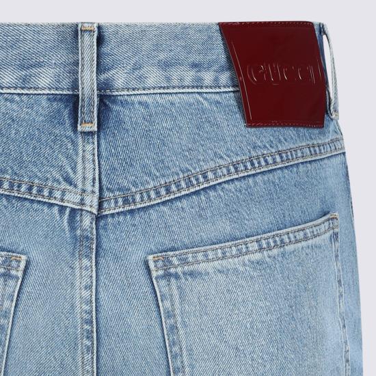 26SS 구찌 슬림 핏 코튼 데님 팬츠 844629 XDDD24009 Denim - GUCCI