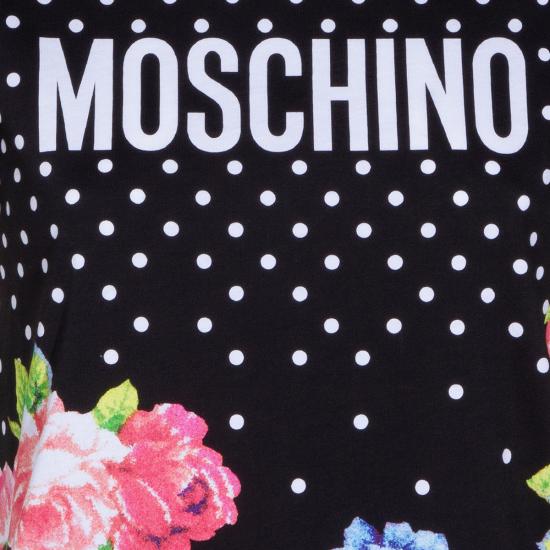 26SS 모스키노 반팔 티셔츠 261E0726 05413888 Nero - MOSCHINO