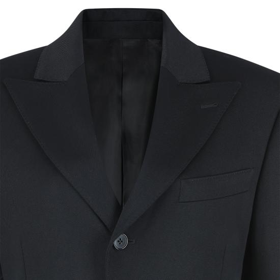 26SS 셀린느 다이애그널 울 콜론 재킷 RV15G092D 38NO BLACK - CELINE