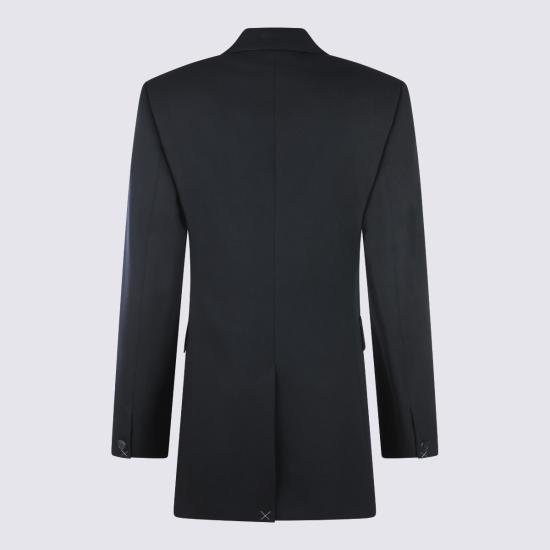 26SS 셀린느 다이애그널 울 콜론 재킷 RV15G092D 38NO BLACK - CELINE