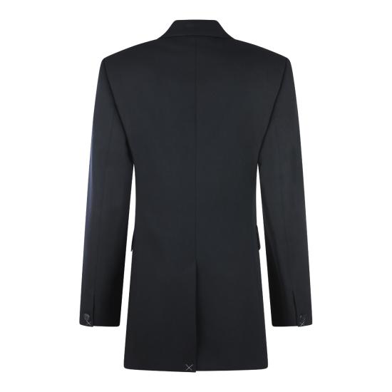 26SS 셀린느 다이애그널 울 콜론 재킷 RV15G092D 38NO BLACK - CELINE
